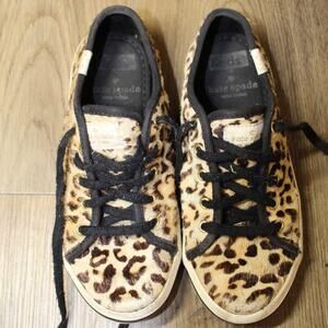 Keds x Kate Spade Leopard Print Calf Hair Sneakers Kids’ Size 13M